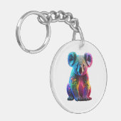 stralende gloeiende koala sleutelhanger (Voorkant Links)