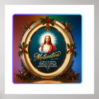 Stralende glorie: de vreugde van Kerstmis en reddi Poster