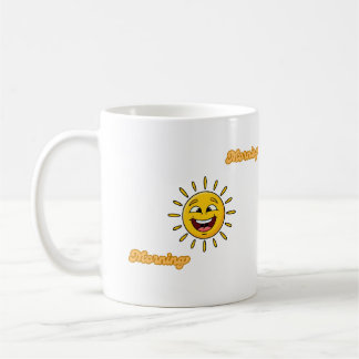 Stralende Gouden Zon Artistieke Grafische Mok