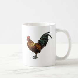 Stralende haan koffiemok