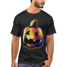 Stralende Halloween Jack-O'-Lantern - Licht op in