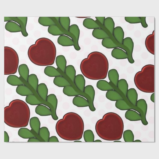 Stralende Hartbloem Botanisch Inpakpapier (Vlak)