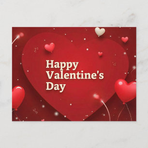 Stralende harten Valentijnsdag  Briefkaart
