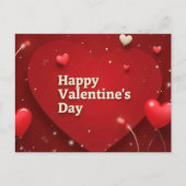 Stralende harten Valentijnsdag Briefkaart (Voorkant)