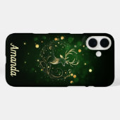 Stralende hert in goud Case-Mate iPhone case (Achterkant (horizontaal))