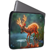 Stralende herten fauna watering hole forbs laptop sleeve (Voorkant Rechts)