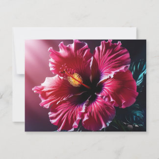 Stralende Hibiscus in bloei Briefkaart