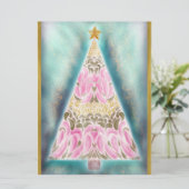 Stralende Holiday Glans Feestdagenkaart (Staand voorkant)