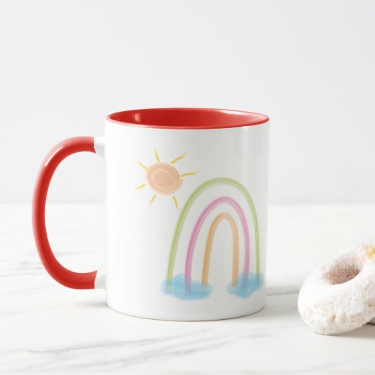 Stralende hoop mok (Met donut)
