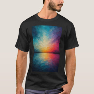 Stralende Horizon Abstracte Reflecties T-shirt