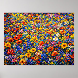 Stralende Horizon: De Oneindige Wildbloemstoot Poster