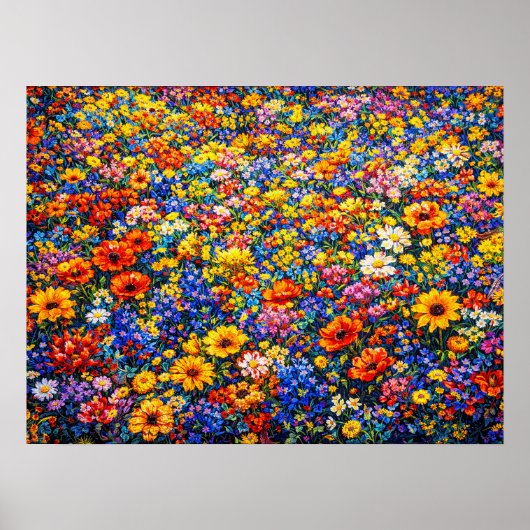 Stralende Horizon: De Oneindige Wildbloemstoot Poster (Voorkant)