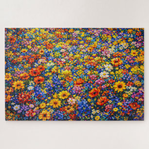 Stralende Horizon: De Oneindige Wilde Bloemenstroo Legpuzzel