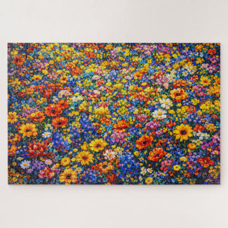Stralende Horizon: De Oneindige Wilde Bloemenstroo Legpuzzel