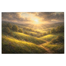 Stralende Horizon: Eeuwige Morgen Olie Schilderij