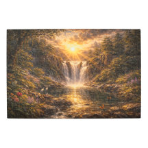 Stralende Horizon: Zonnegloed Grotto en waterval