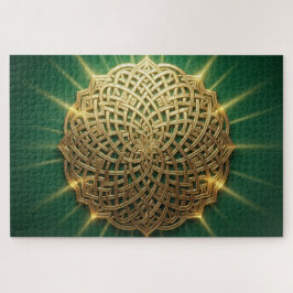 Stralende Keltische Knoop Mandala Legpuzzel