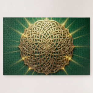 Stralende Keltische Knoop Mandala Legpuzzel