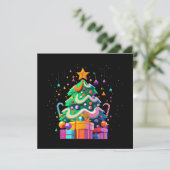 Stralende Kerstboom Magie Kaart (Staand voorkant)