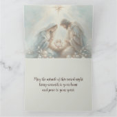 Stralende Kerststal Heilige Familie Kaart (Binnen)