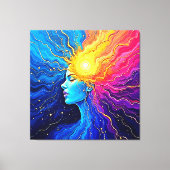 Stralende Kosmische Geest Ontwaken Canvas Afdruk (Voorkant)