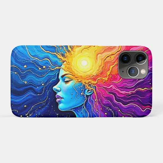 Stralende Kosmische Geest Ontwaken Case-Mate iPhone Case (Achterkant (horizontaal))
