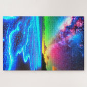 Stralende Kosmische Kustlijn Scène Legpuzzel (Horizontaal)
