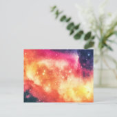 Stralende Kosmische Nevel Briefkaart (Staand voorkant)