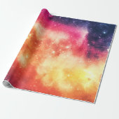 Stralende Kosmische Nevel Cadeaupapier (Uitgerold)
