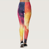 Stralende Kosmische Nevel Leggings (Achterkant)