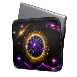 Stralende Kosmische Portaal Neon Elektronica Tas