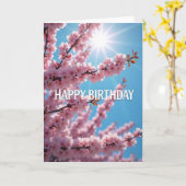 Stralende Lentebirthdaycard Kaart (Gele Bloem)