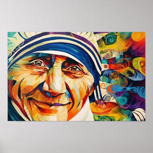 Stralende Liefde: Heilige Teresa van Calcutta Poster (Voorkant)