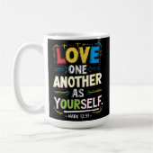 Stralende Liefde: Omarm anderen als je koestert Koffiemok (Links)