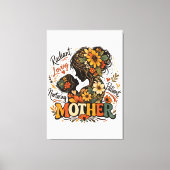 Stralende Liefdevolle Verzorgende Moederdag Canvas Afdruk (Voorkant)