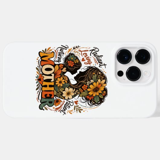 Stralende Liefdevolle Verzorgende Moederdag Case-Mate iPhone Case (Achterkant (horizontaal))