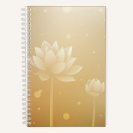 Stralende Lotus Hardcover Klein Notitieboek