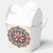 Stralende Lotus Mandala's: Bloeiende sereniteit Bedankdoosjes (Open)
