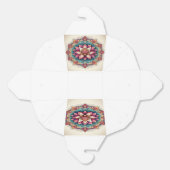 Stralende Lotus Mandala's: Bloeiende sereniteit Bedankdoosjes (Ongevouwen)