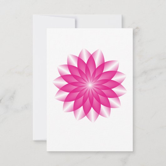 Stralende Lotus RSVP (Achterkant)