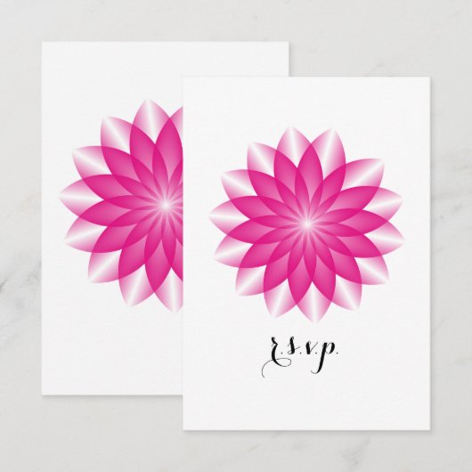 Stralende Lotus RSVP (Voorkant / Achterkant)