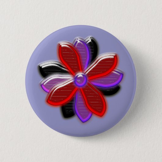 Stralende Madeliefjesbloem Knop Ronde Button 5,7 Cm (Voorkant)