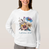 Stralende magische bloemendisplay t-shirt (Voorkant)