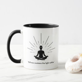 Stralende Meditatiesilhouet Mok