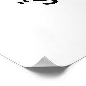 Stralende Meditatiesilhouet Poster (Hoek)