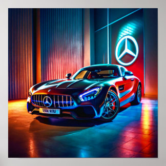 Stralende Mercedes: Logo Brilliance | POSTER
