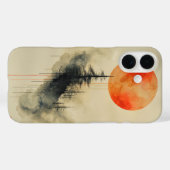 Stralende Mininale Zon Case-Mate iPhone Case (Achterkant (horizontaal))