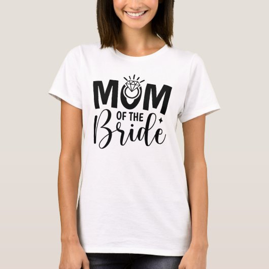  Stralende moeder van de bruid  T-shirt (Voorkant)