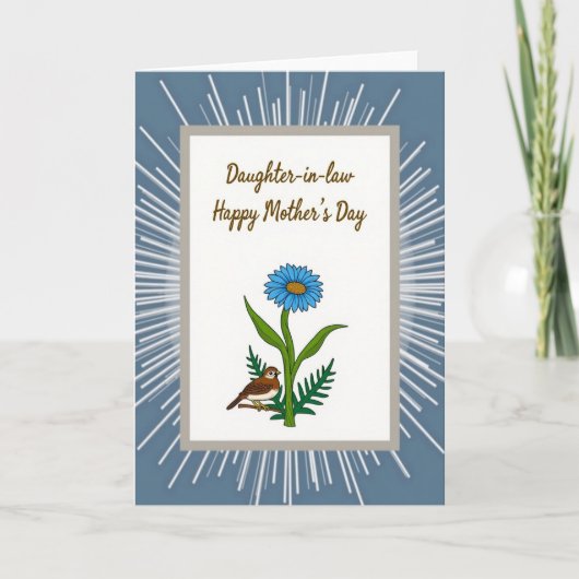 Stralende Moederdag Zonnen Card Kaart (Voorkant)
