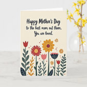 Stralende Moederliefde kaart (Gele Bloem)